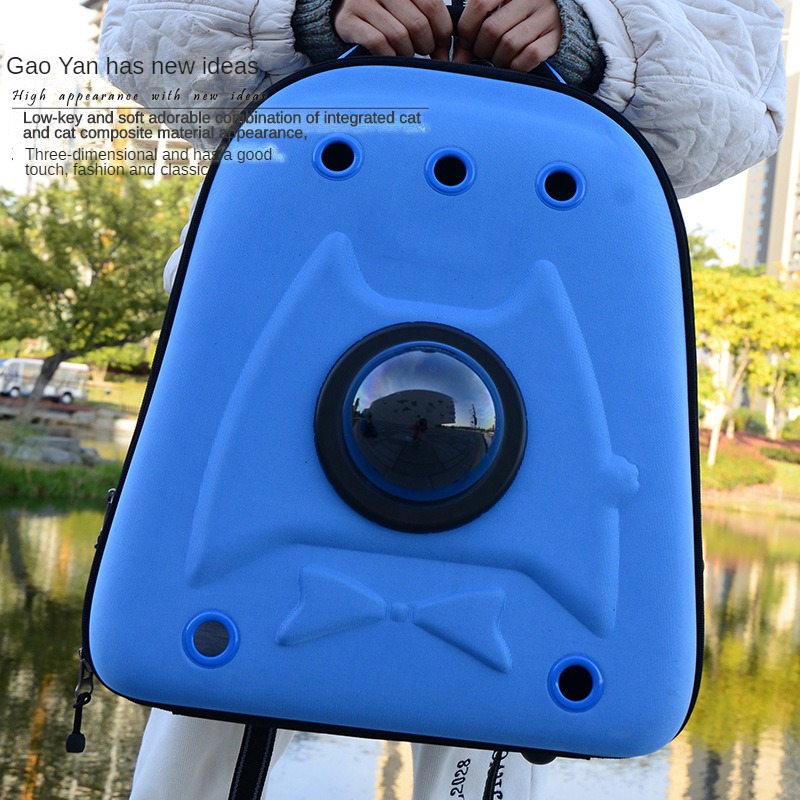 Cat bag for outdoor use, portable space capsule, large capacity backpack, breathable cat backpack, pet dog backpack