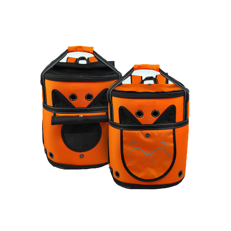 Warm pet backpack, cat bag, portable for outdoor use, large capacity, breathable, dog cat nest, spacecraft