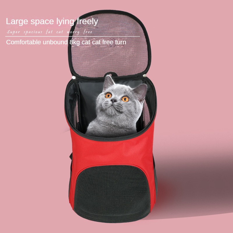 Foldable pet bag, large capacity breathable cat bag Dog bag Cat cage Pet outdoor portable bag